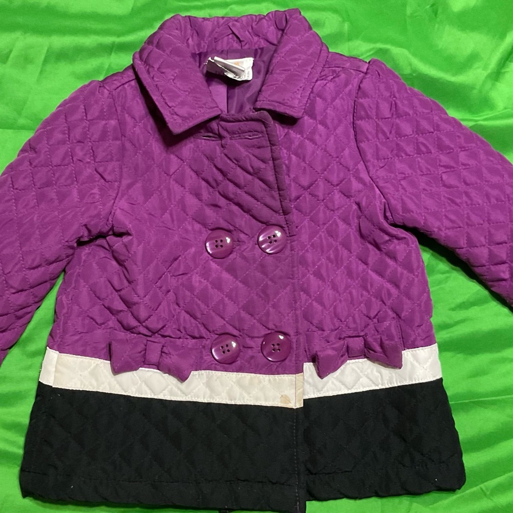 Purple Quilted Kids Jacket